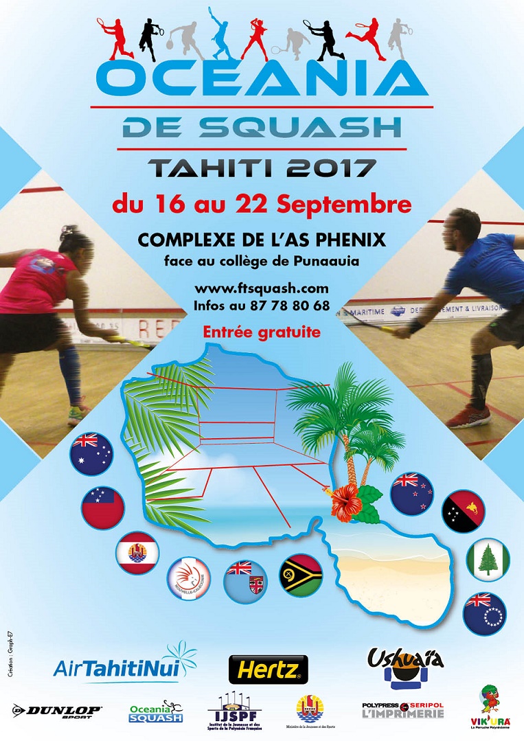 Oceania Squash Championship Poster 2017