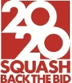 Squash2020 Back the Bid News Logo