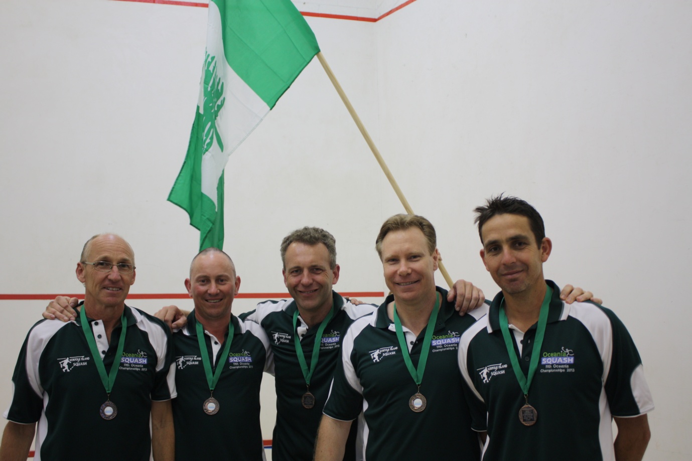 Mens Team Event Bronze Medallists Norfolk Island