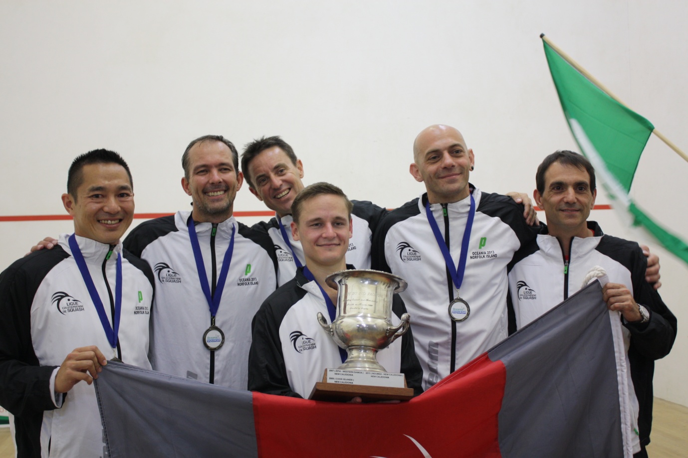 Mens Team Event Gold Medallists New Caledonia