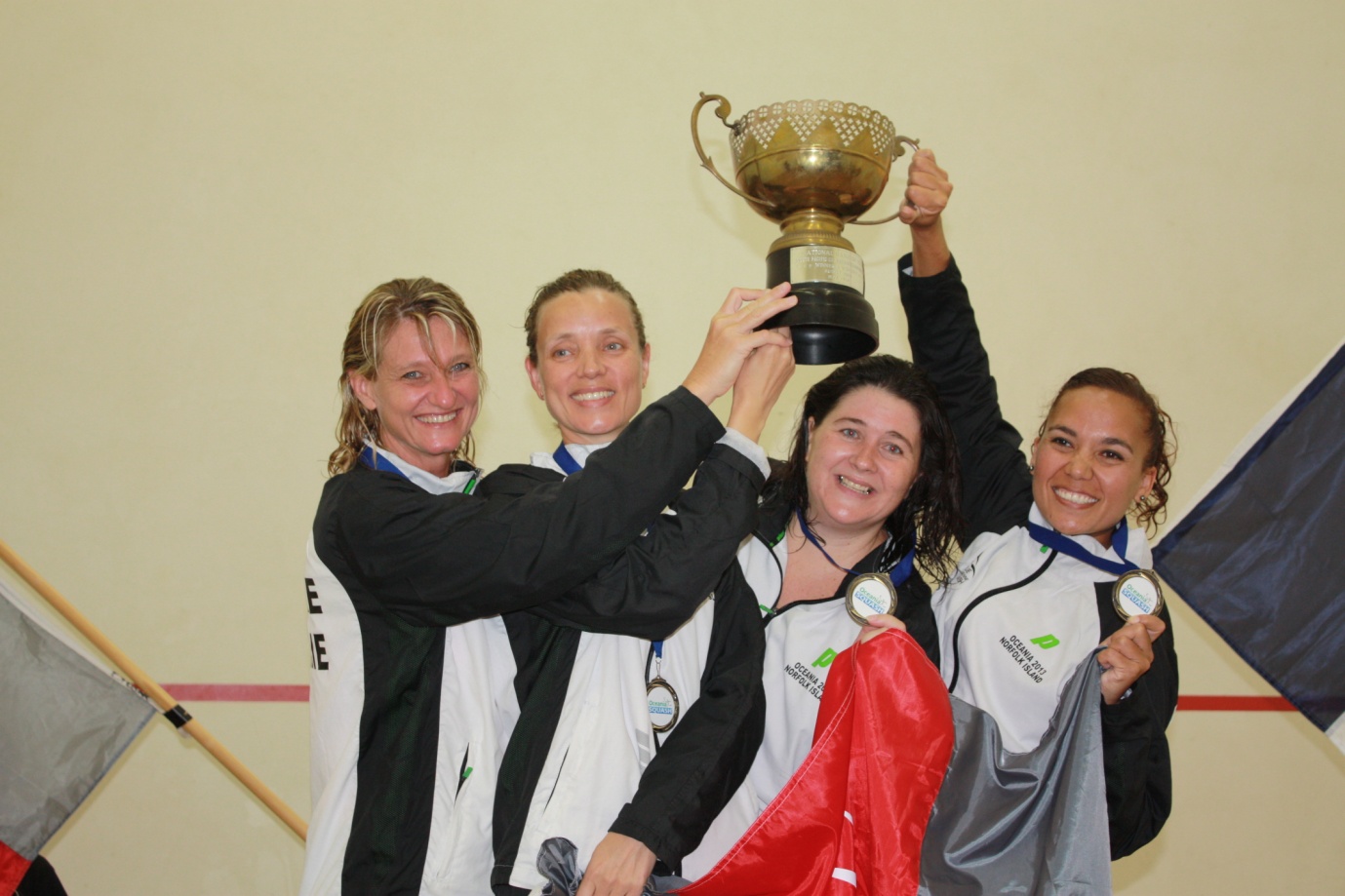 Womens Team Event Gold Medallists New Caledonia